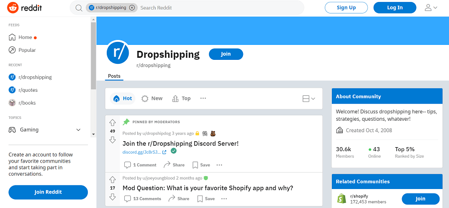 dropshipping forums